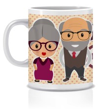 Taza abuelos + Caja regalo