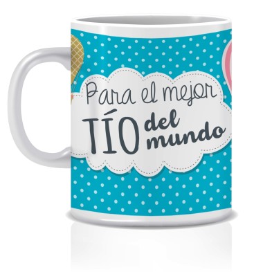 Taza MEJOR TÍO DEL MUNDO + Caja regalo