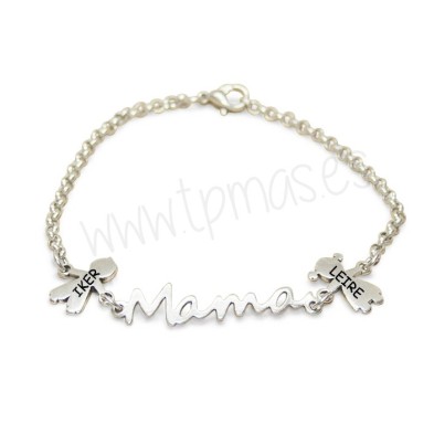 Pulsera eslabón fino MAMÁ