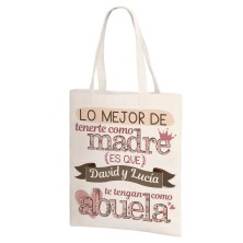 Bolsa de lino - LO MEJOR ABUELA