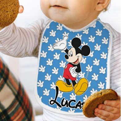 Babero personalizado - MICKEY AZUL