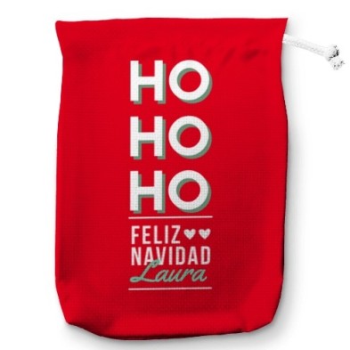 Saco para regalos HO HO HO...