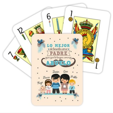 Baraja de cartas LO MEJOR DE TENERTE - ABUELO Y NIÑOS