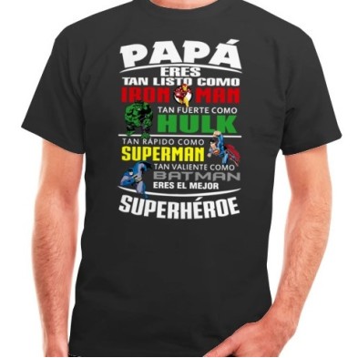 Camiseta papá SUPERHÉROE