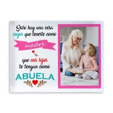 Bloque metacrilato ABUELA CON FOTO