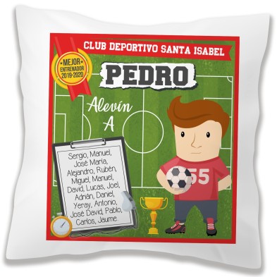 Cojín personalizado entrenador FÚTBOL