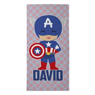 Toalla personalizada rectangular - CAPITÁN AMÉRICA