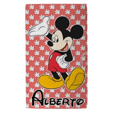 Toalla personalizada rectangular - MICKEY ROJO