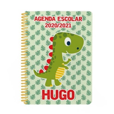 Agenda escolar personalizada - DINOSAURIO