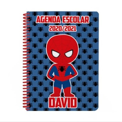 Agenda escolar personalizada - SPIDERMAN