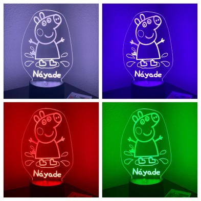 Lámpara LED personalizada PEPPA PIG