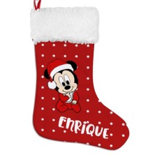 Calcetín Navidad personalizado - Mickey BEBÉ