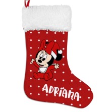 Calcetín Navidad personalizado - Minnie BEBÉ