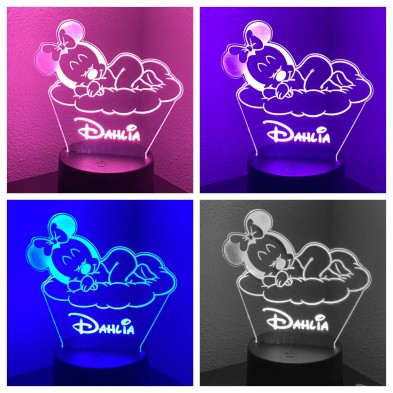 Lámpara LED personalizada MINNIE BEBÉ