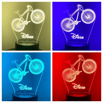 Lámpara LED personalizada MOUNTAIN BIKE