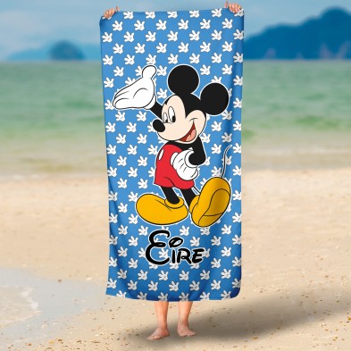 Toalla personalizada rectangular - MICKEY AZUL