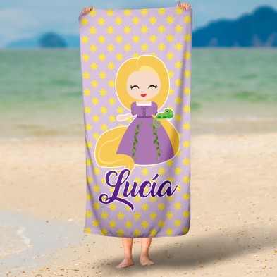 Toalla personalizada rectangular - RAPUNZEL