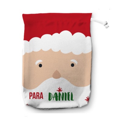 Saco para regalos PAPÁ NOEL CABEZA