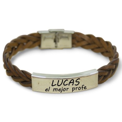 PULSERA CUERO - EL MEJOR PROFE