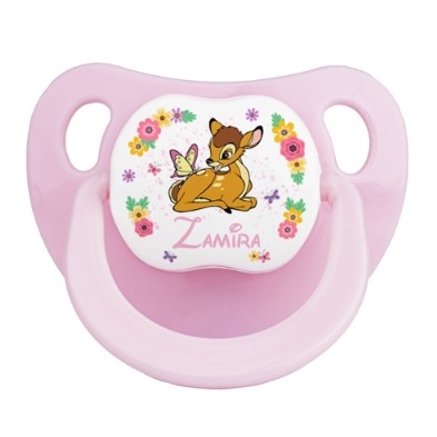 Chupete personalizado rosas Bambi