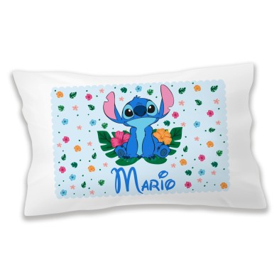 Almohada personalizada Stitch azul