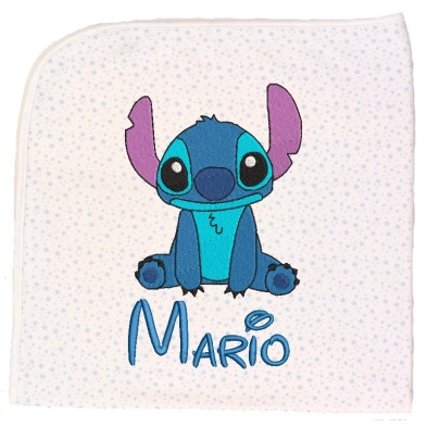 Arrullo azul bordado Stitch