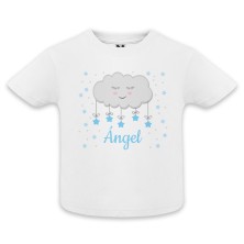 Camiseta personalizada nube azul