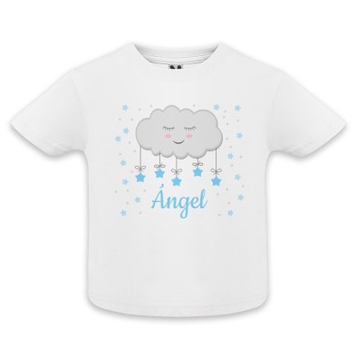 Camiseta personalizada nube azul