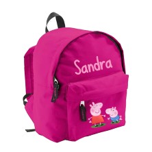 Mochila INFANTIL personalizada - PEPPA PIG ROSA