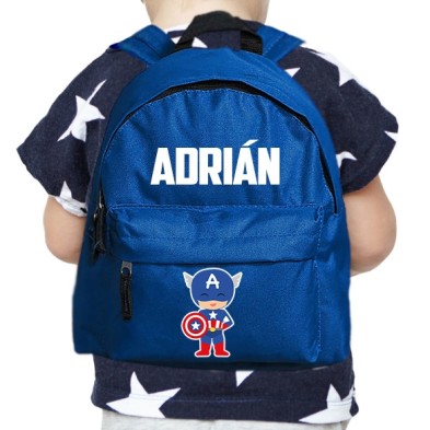 Mochila INFANTIL personalizada - CAPITAN AMERICA