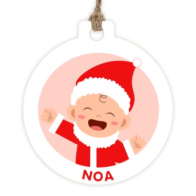 Bola de navidad METACRILATO - BEBÉ Noel