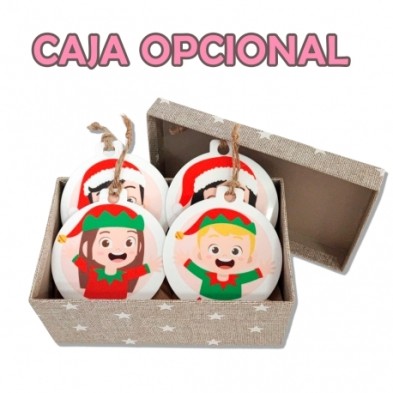 Bola de navidad METACRILATO - NIÑA Noel