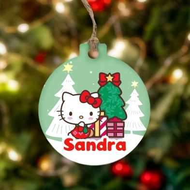 Bola de navidad METACRILATO - HELLO KITTY