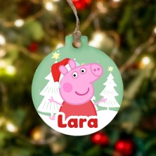 Bola de navidad METACRILATO - PEPPA PIG