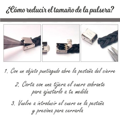 Pulsera CUERO - NOMBRES Y CORAZONES