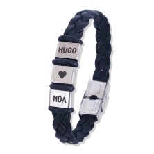 Pulsera cuero trenzado - TRENDY