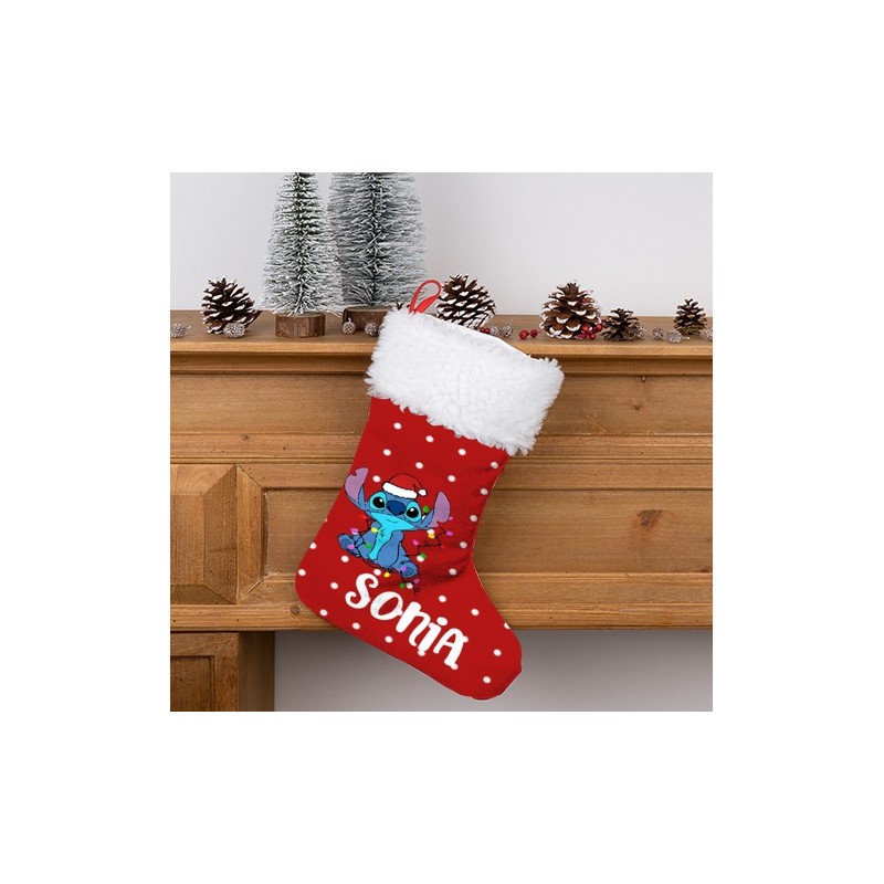 Calcetín Navidad personalizado - STITCH