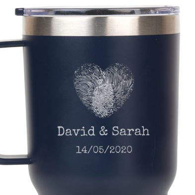 Taza TÉRMICA personalizada HUELLA-CORAZÓN