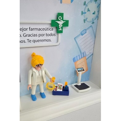 Cuadro PLAYMOBIL profesiones - FARMACIA