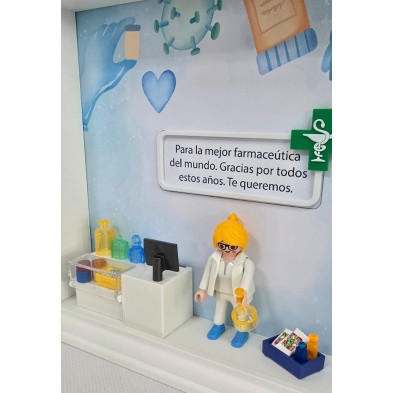 Cuadro PLAYMOBIL profesiones - FARMACIA