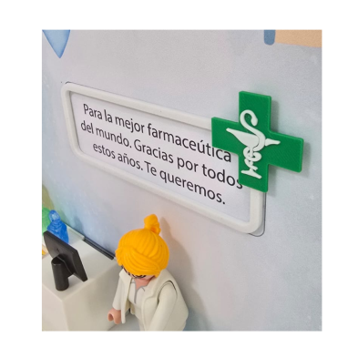 Cuadro PLAYMOBIL profesiones - FARMACIA