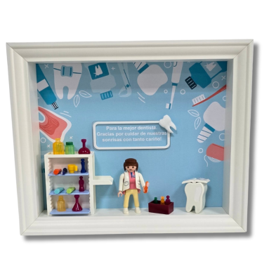 Cuadro PLAYMOBIL profesiones - DENTISTA